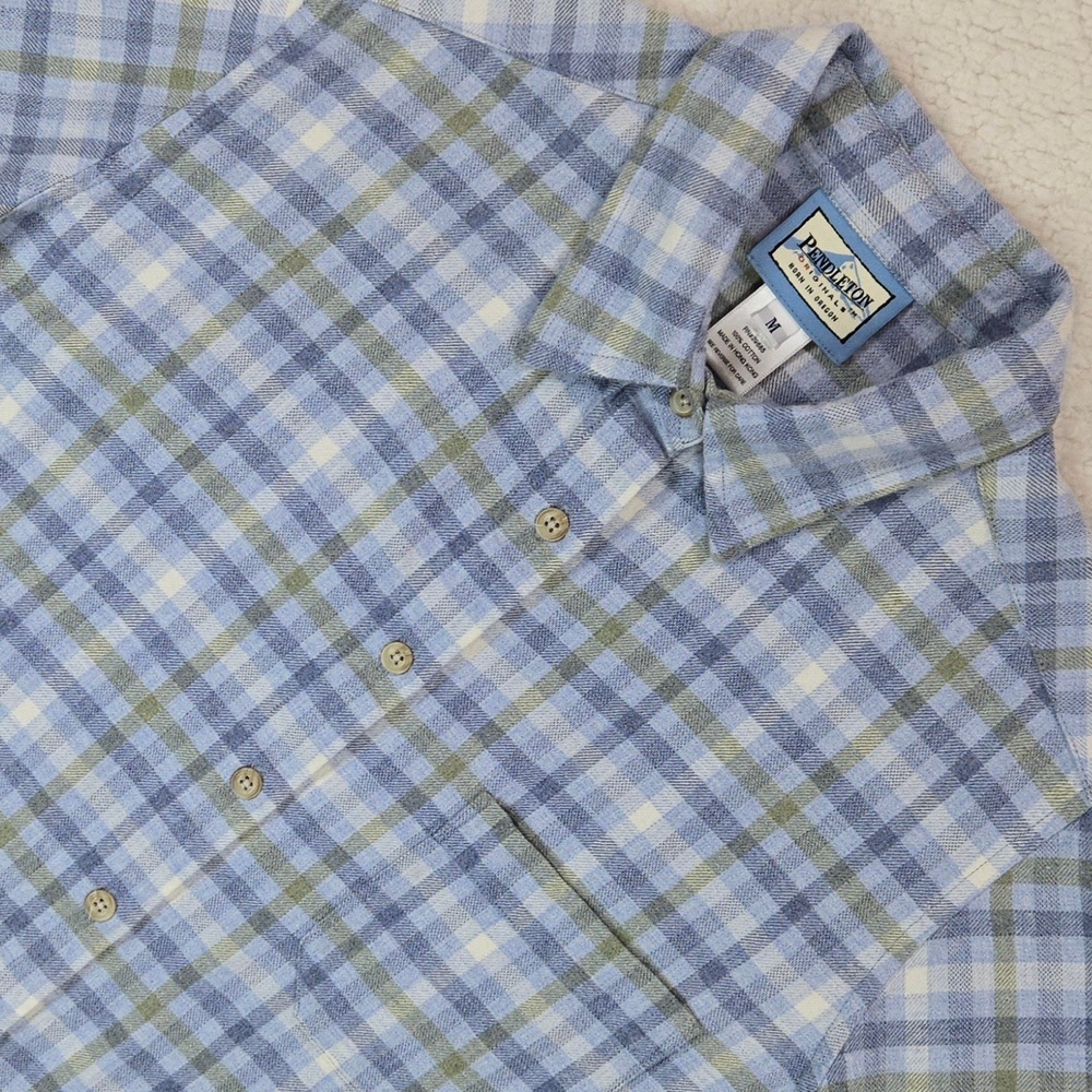 Pendleton Women Button‎ Down Shirt Medium Vintage Cotton Western Cottagecore